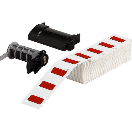 Pre-Cut Label Stock Roll, Red, Gloss MPN:M6-171-593-RD