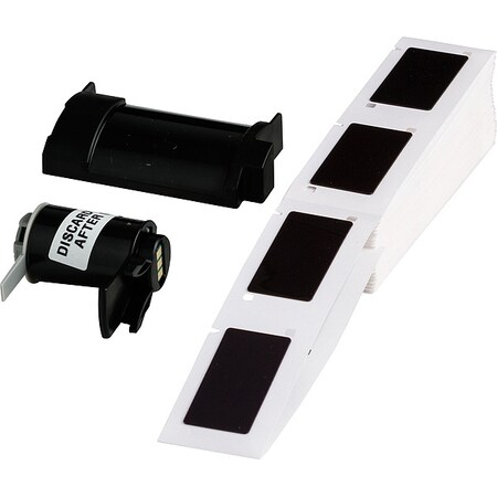 Pre-Cut Label Stock Roll, Black, Gloss MPN:M6-173-593-BK