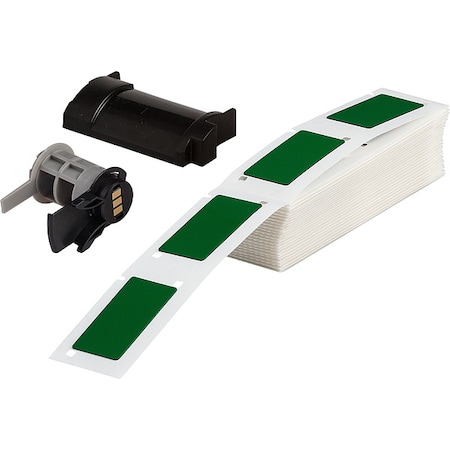 Pre-Cut Label Stock Roll, Green, Gloss MPN:M6-173-593-GN