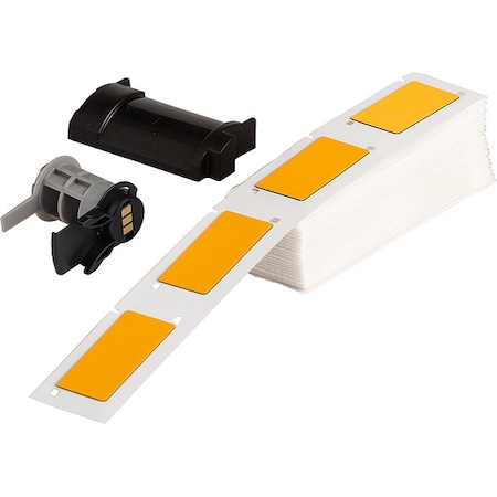 Pre-Cut Label Stock Roll, Yellow, Gloss MPN:M6-173-593-YL