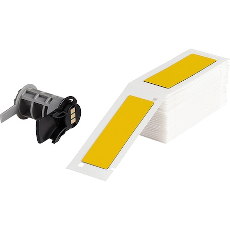 Pre-Cut Label Stock Roll, Yellow, Gloss MPN:M6-176-593-YL