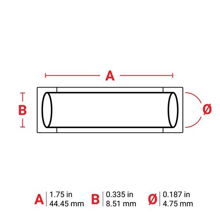SleeveLabel, Black, Polyolefin, 1-3/4inW MPN:M6-187-175-342-BK