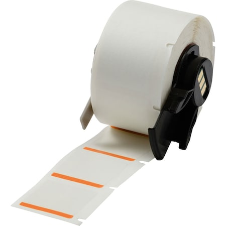 Pre-CutLabelStockRoll, Orange/White, Gloss MPN:M6-19-494-OR