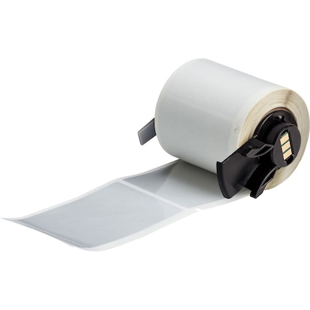 Pre-Cut Label Stock Roll, Silver, Gloss MPN:M6-37-435