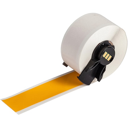 ContinuousLabelStock, Yellow, Gloss, 1inW MPN:M6C-1000-439-YL