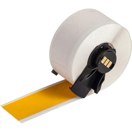 ContinuousLabelStock, Yellow, Gloss, 1inW MPN:M6C-1000-584-YL