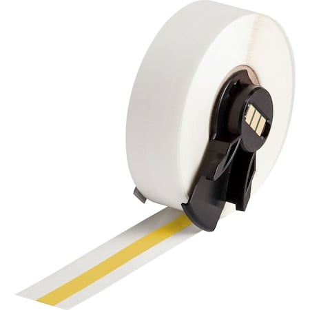 ContinuousLabelStock, Yellow, Gloss, 1/4inW MPN:M6C-250-439-YL