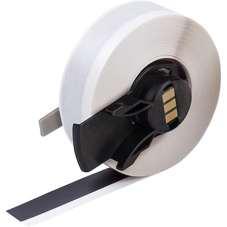 ContinuousLabelStock, Black, Gloss, 1/2inW MPN:M6C-500-439-BK