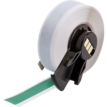 ContinuousLabelStock, Green, Gloss, 1/2inW MPN:M6C-500-439-GR