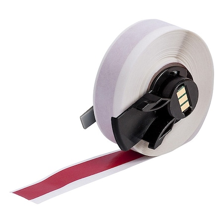 ContinuousLabelStock, Red, Gloss, 1/2inW MPN:M6C-500-439-RD