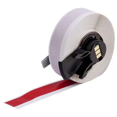 ContinuousLabelStock, Red, Gloss, 1/2inW MPN:M6C-500-595-RD