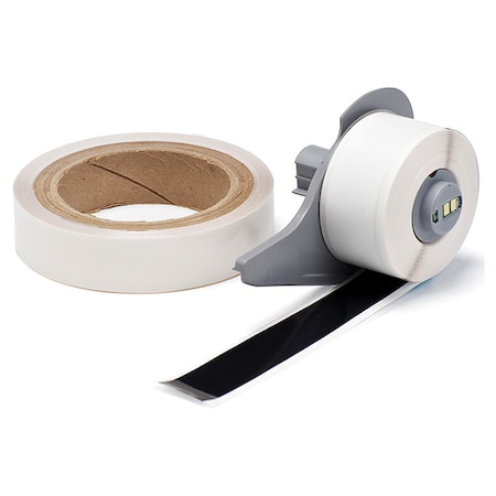 ContinuousLabelStock, Black, Gloss, 1inW MPN:M7-1000-483-BK-KT