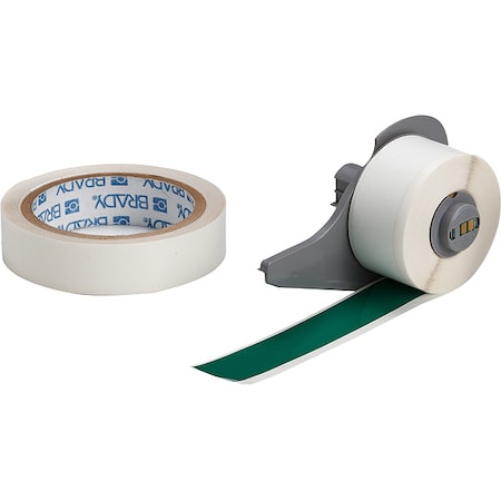 ContinuousLabelStock, Green, Gloss, 1inW MPN:M7-1000-483-GN-KT