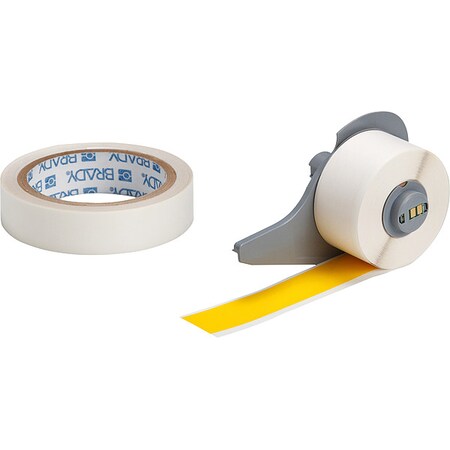 ContinuousLabelStock, Yellow, Gloss, 1inW MPN:M7-1000-483-YL-KT