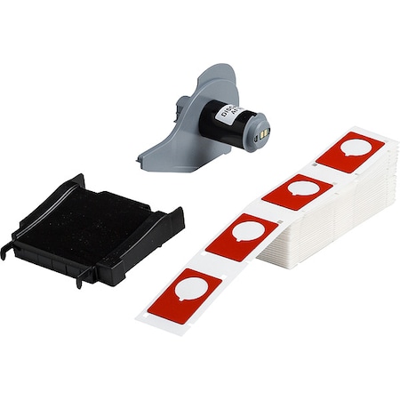 Pre-Cut Label Stock Roll, Red, Gloss MPN:M7-168-593-RD
