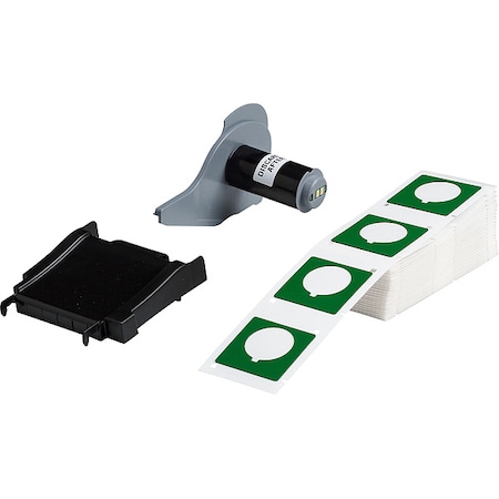 Pre-Cut Label Stock Roll, Green, Gloss MPN:M7-169-593-GN