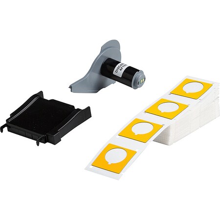 Pre-Cut Label Stock Roll, Yellow, Gloss MPN:M7-169-593-YL