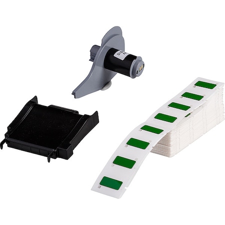 Pre-Cut Label Stock Roll, Green, Gloss MPN:M7-171-593-GN