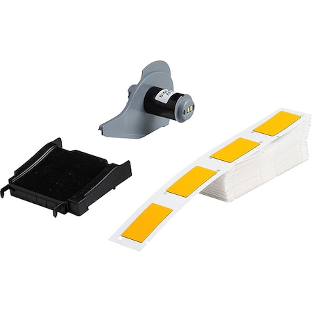 Pre-Cut Label Stock Roll, Yellow, Gloss MPN:M7-173-593-YL