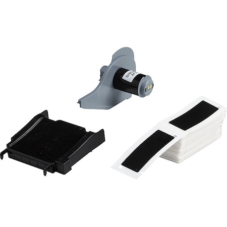 Pre-Cut Label Stock Roll, Black, Gloss MPN:M7-176-593-BK