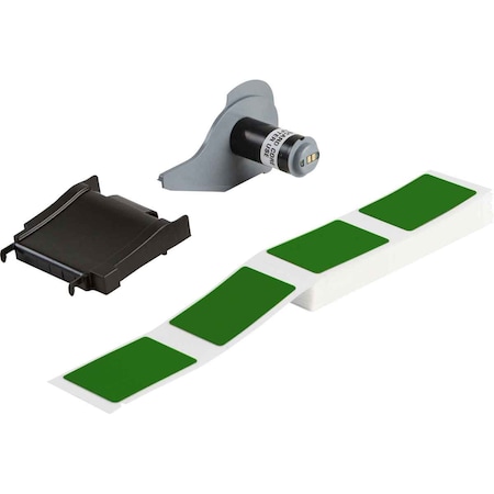 Pre-Cut Label Stock Roll, Green, Gloss MPN:M7-190-593-GN