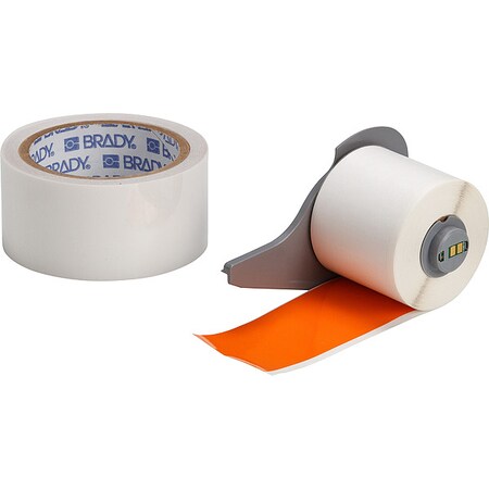 ContinuousLabelStock, Orange, Gloss, 2inW MPN:M7-2000-483-OR-KT