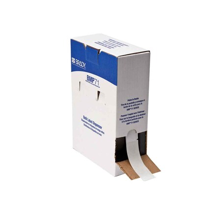 Wraparound Label, White, Vinyl, 1 in W MPN:M7-23-427