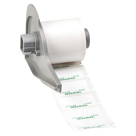 Pre-CutLabelStockRoll, Green/White, Gloss MPN:M7-30-423-TEST