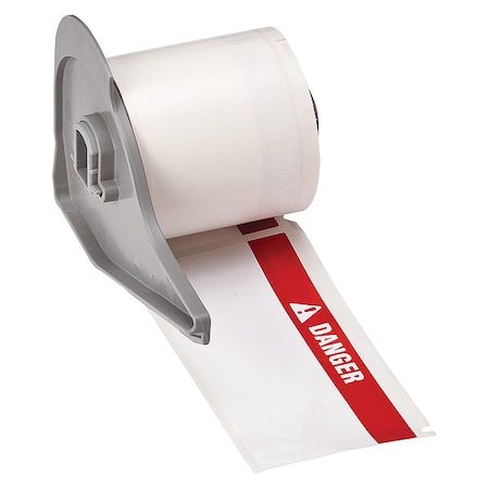 Pre-CutLabelStockRoll, Red/White, Gloss MPN:M7-38-483-DANGER