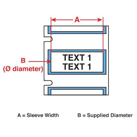 Sleeve, White, Labels/Roll: 100 MPN:M7-750-175-344