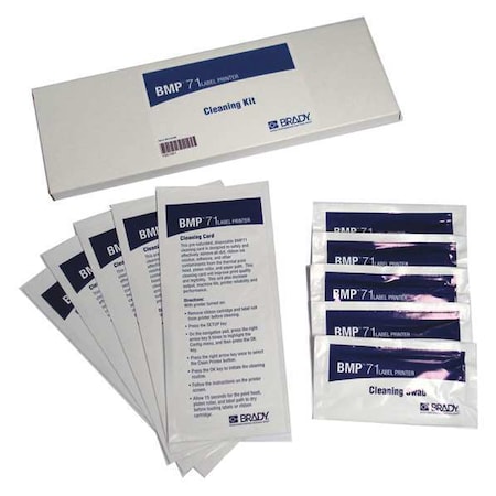 Printer Cleaning Kit, Universal, BMP71, Cleaning Cards, Cleaning Swabs MPN:M71-CLEAN