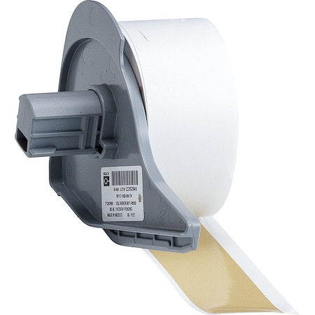 ContinuousLabelStock, Tan, Gloss, 1inW MPN:M7C-1000-595-TN