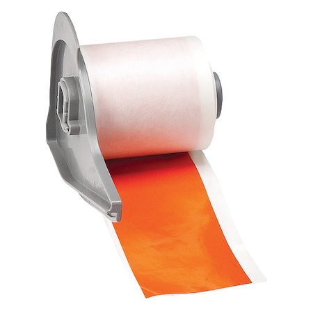 Continuous Label Stock, Orange, Gloss, 2 in W MPN:M7C-2000-595-OR