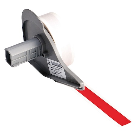 ContinuousLabelStock, Red, Gloss, 1/2inW MPN:M7C-500-595-RD