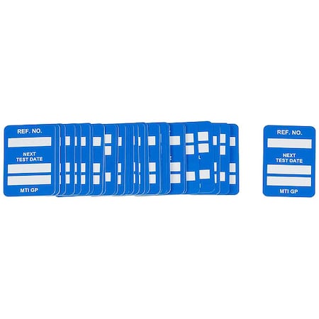 Tag, White/Blue, 1-3/4inH, 1-1/4inW, PK100 MPN:MIC-MTIGP B