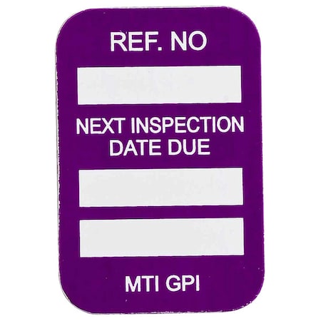 Microtag(r) Inspection Insr, Vinyl, PK100, MIC-MTIGPI P MPN:MIC-MTIGPI P