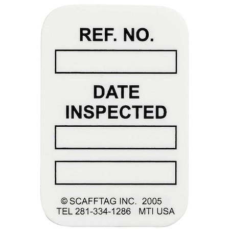 Tag, Black/White, 1-3/4inH, 1-1/4inW, PK100 MPN:MIC-MTIUSA W