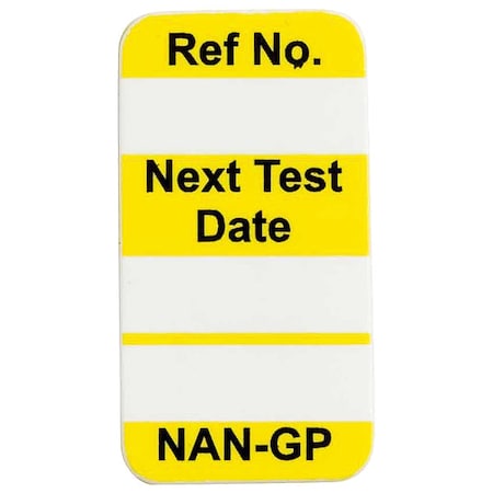 Nanotag(tm) Insr, 1-1/4 x 5/8 In, PK100, NAN-GP Y MPN:NAN-GP Y