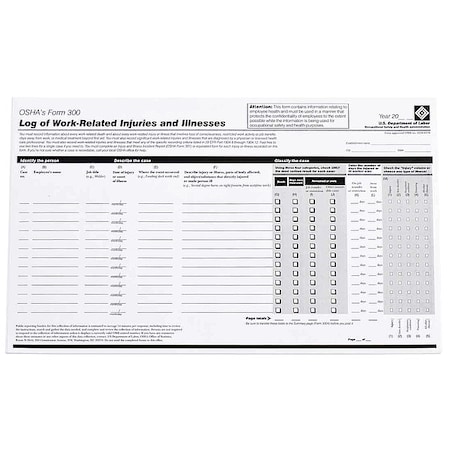 OSHA Forms, English MPN:OR300E