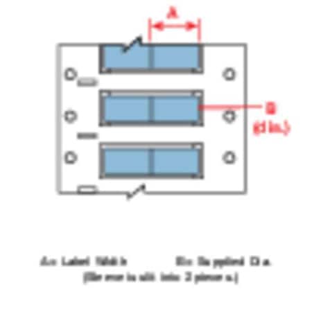 Sleeve Label, Blue, Polyolefin, 1/4 in W MPN:PS-250-2-BL-2