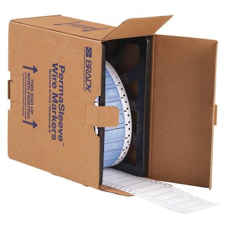 SleeveLabel, White, Polyolefin, 3/8inW MPN:PS-375-2-WT