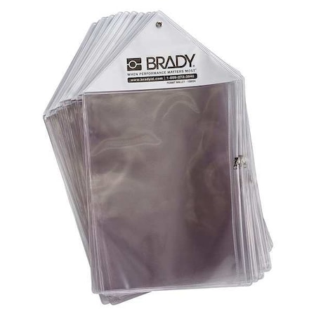 Job Ticket Holder, Clear; White, 10 1/2