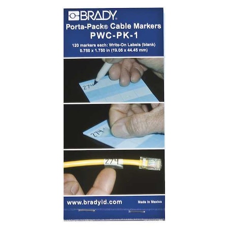 Wire Marker Book, Write-On, Self-Laminatng, PWC-PK-1 MPN:PWC-PK-1