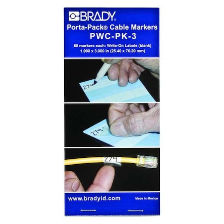 Wire Marker Book, Write-On, Self-Laminatng, PWC-PK-3 MPN:PWC-PK-3