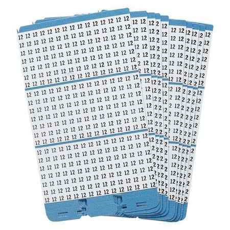 Porta-Pack Wire Markers, 12, Blk/Wht, PK10 MPN:PWM-12