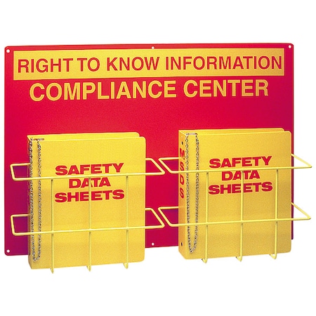 Right to Know Compliance Center, Right to Know Information Compliance Center, polystyrene, 29 in W MPN:RK208A