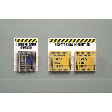 Right to Know Center, Right-To-Know Information, Polypropylene/PVC Coated Steel, 14 in W, 20 in H MPN:RK210B-E
