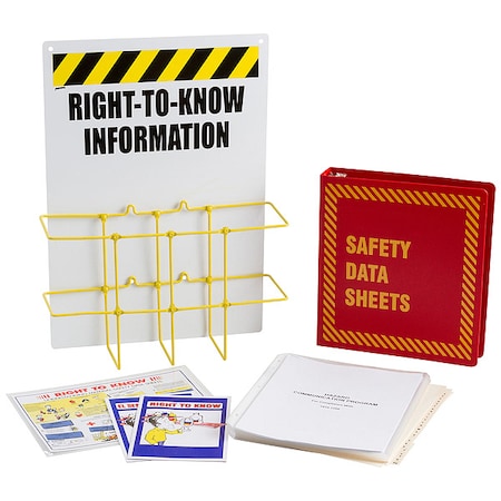 Right to Know Center, Right-To-Know Information, Polypropylene/PVC Coated Steel, 14 in W, 20 in H MPN:RK210R-E
