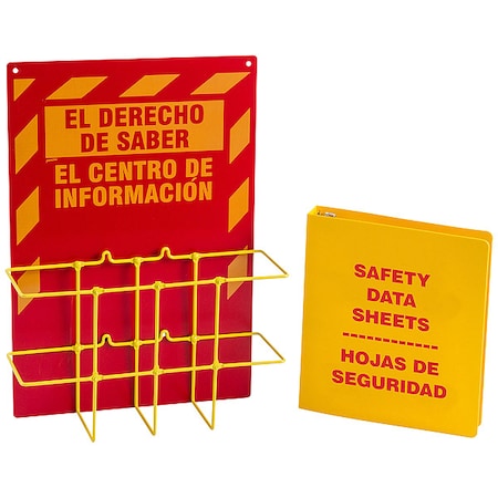 Right to Know Center, Right-To-Know Information, Polypropylene/PVC Coated Steel, 14 in W, 20 in H MPN:RK210Y-E