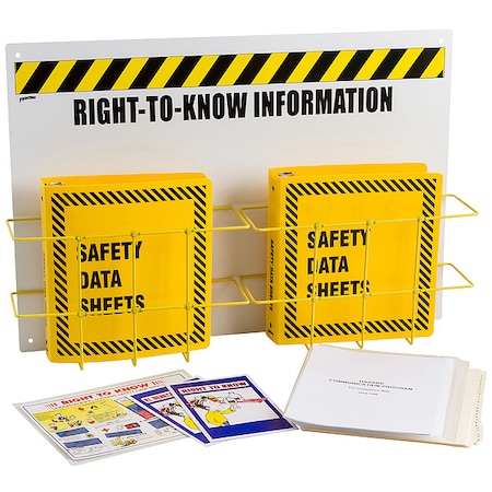 Right to Know Center, Right-To-Know Information, Polypropylene/PVC Coated Steel, 29 in W, 20 in H MPN:RK211Y-E